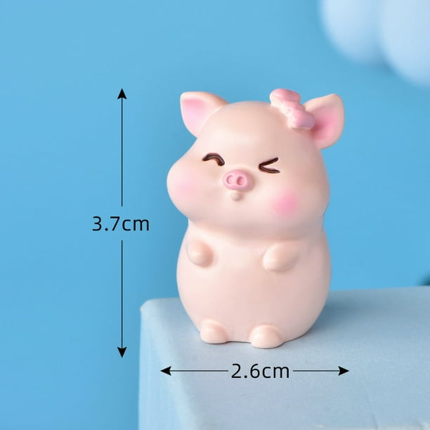 Fairy Garden Miniature Mini Resin Pig Ornament Flowerpot Wedding Decoration Fairy Garden Miniature Mini Resin Pig Ornament Flowerpot Wedding Decoration